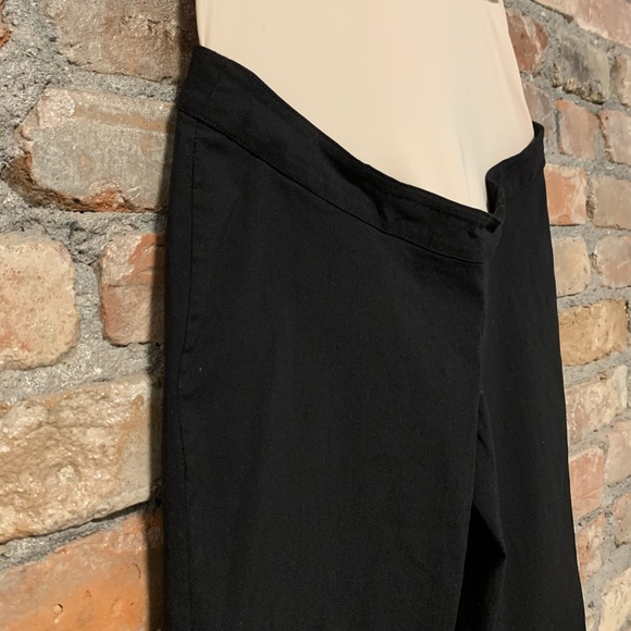 Stork & Babe maternity black ankle pants - Picture 2 of 4